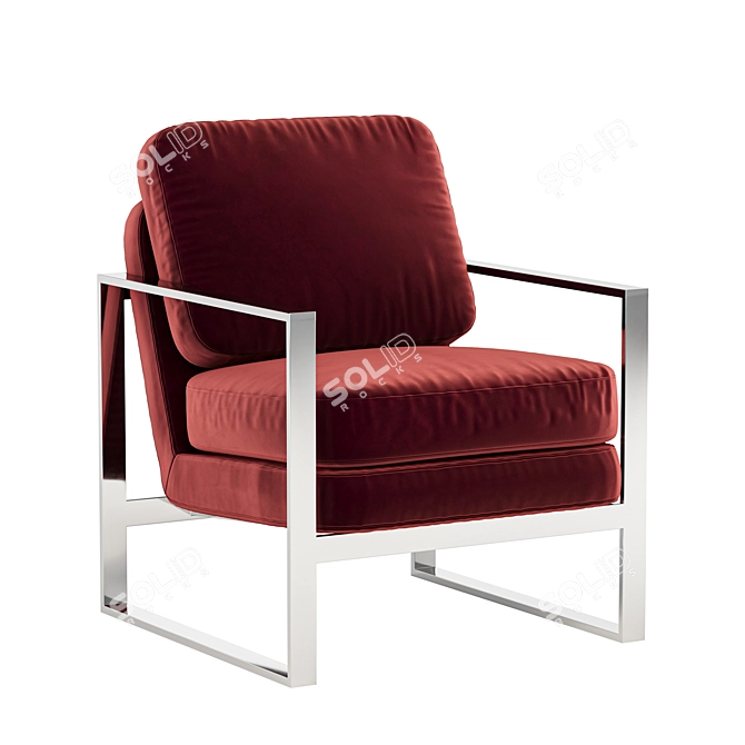 Luxury Modern Glam Armchair 3D model image 2