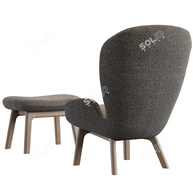 Sebastian Herkner Rolf Benz 594: Sophisticated Armchair 3D model image 4