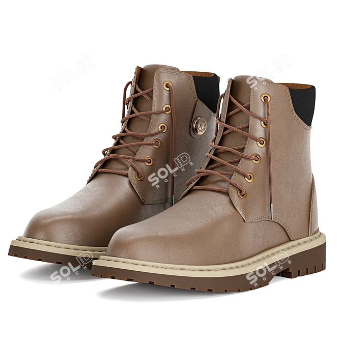 Title: Todaysunny Winter Boots: Trendy Style and Ultimate Comfort 3D model image 2