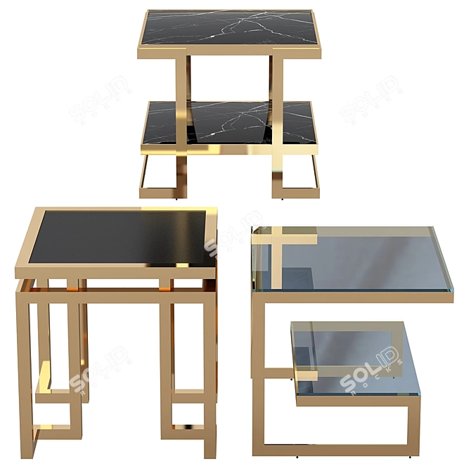 Compact Senato Coffee Table 3D model image 1