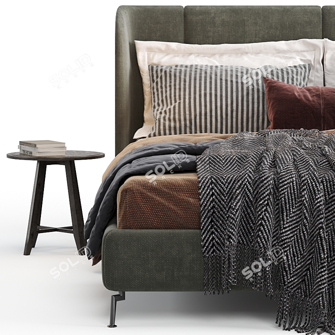 Ikea Tufjord Upholstered: Modern Elegance for Your Bedroom 3D model image 5