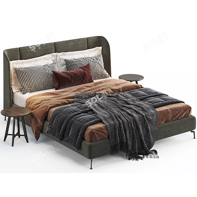 Ikea Tufjord Upholstered: Modern Elegance for Your Bedroom 3D model image 14