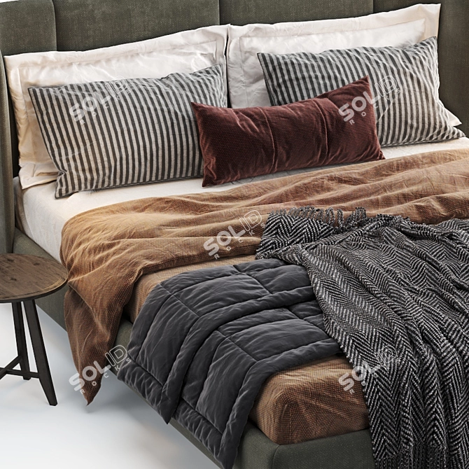 Ikea Tufjord Upholstered: Modern Elegance for Your Bedroom 3D model image 15