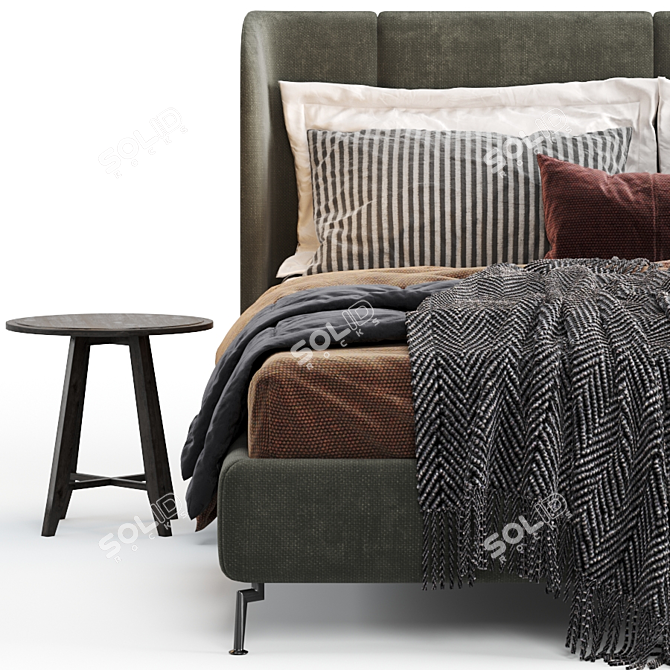 Ikea Tufjord Upholstered: Modern Elegance for Your Bedroom 3D model image 23