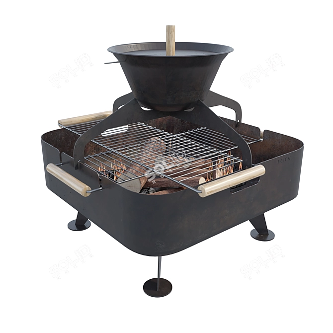 EGOE Square Grill 3D model image 2