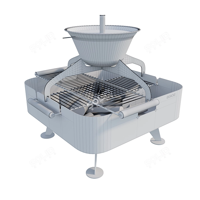 EGOE Square Grill 3D model image 3