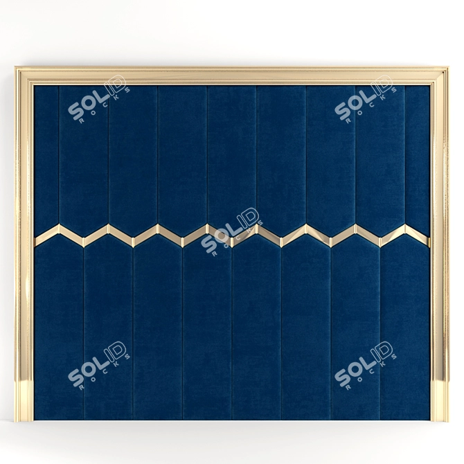 Elegant Wall Panel Design 3D model image 2