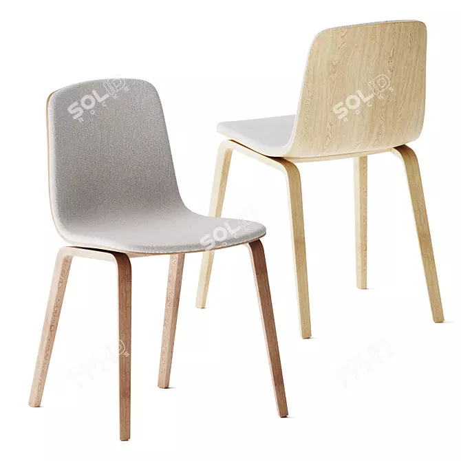 Aavo Upholstered Chair - Arper 3D model image 1