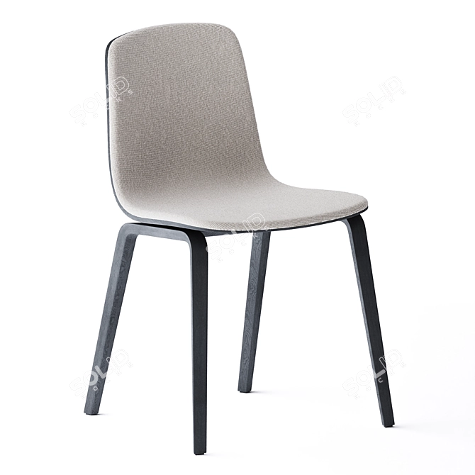 Aavo Upholstered Chair - Arper 3D model image 2