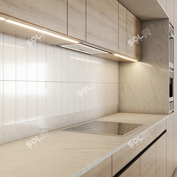 Modern Kitchen Hood 3D model image 2