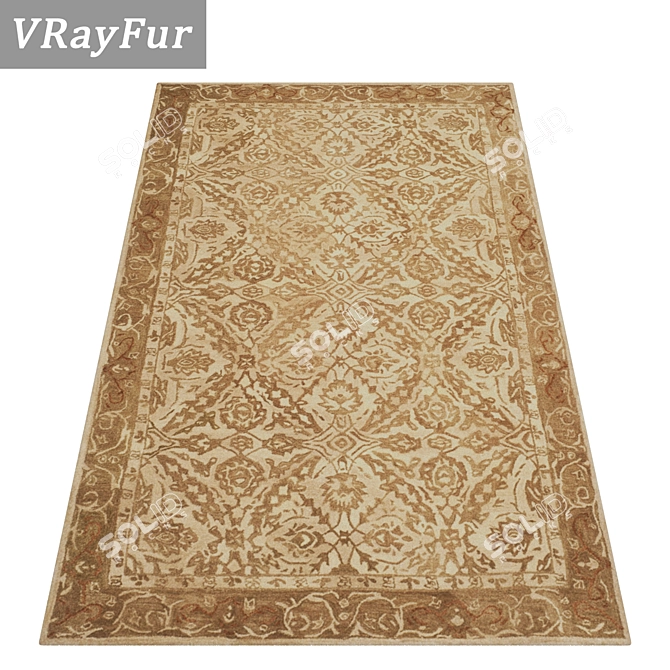 Luxury Rug Set | High-Quality Textures 3D model image 2
