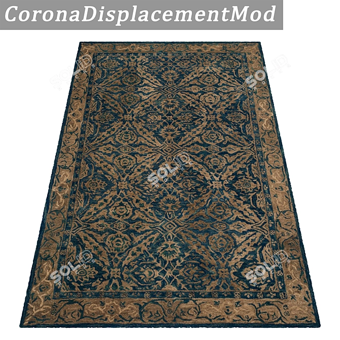 Luxury Rug Set | High-Quality Textures 3D model image 4