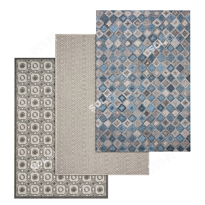 Versatile High-Quality Carpet Set 3D model image 1