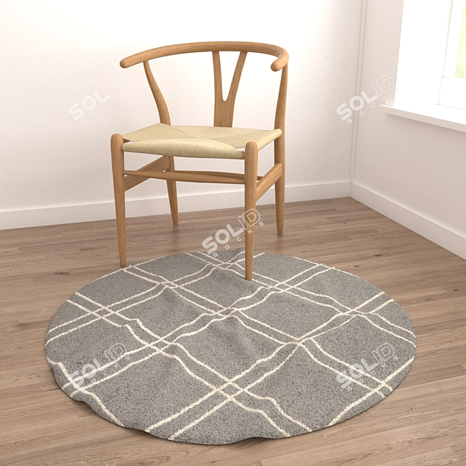 Round Carpets Set: Versatile and Detailed 3D model image 4