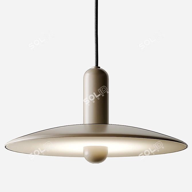 LU Pendant: Sleek and Stylish Lighting 3D model image 1