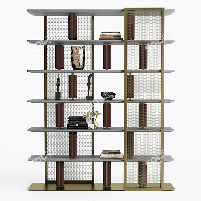 Modern Maxima Bookcase: Versatile Storage Solution 3D model image 1