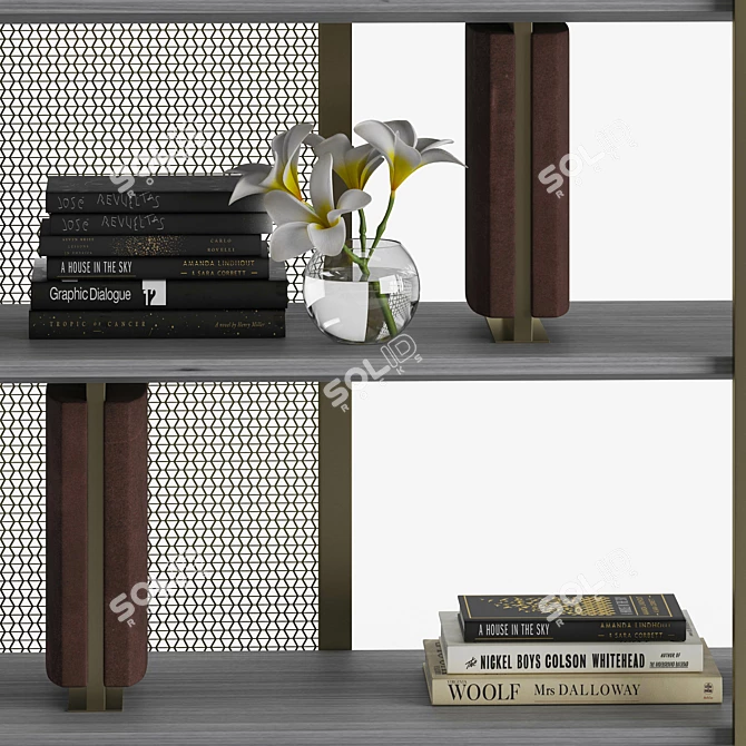 Modern Maxima Bookcase: Versatile Storage Solution 3D model image 2