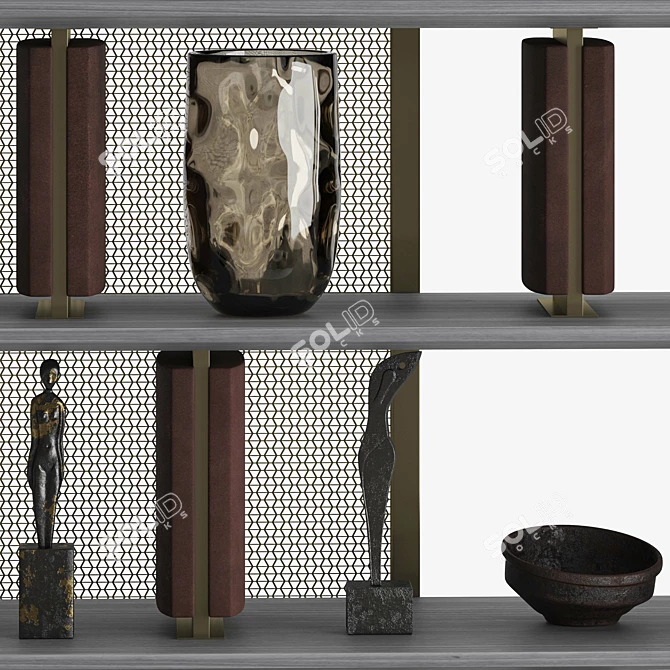 Modern Maxima Bookcase: Versatile Storage Solution 3D model image 3
