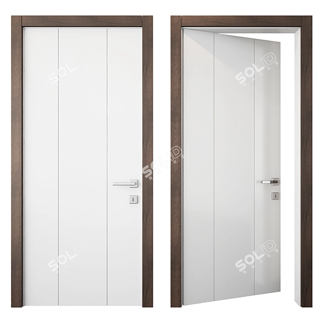 Elegant 3DMax Modern Door 3D model image 1