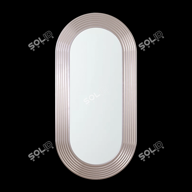 West Elm Metallic Mirror Pill 3D model image 1