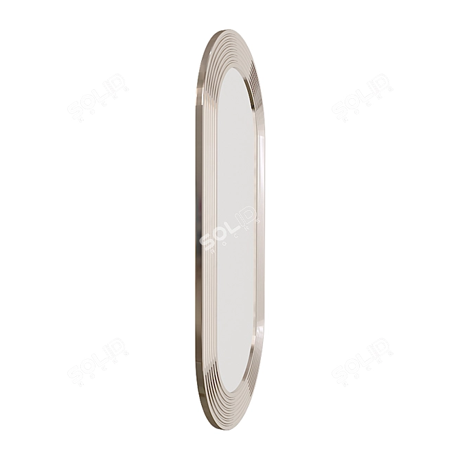 West Elm Metallic Mirror Pill 3D model image 3