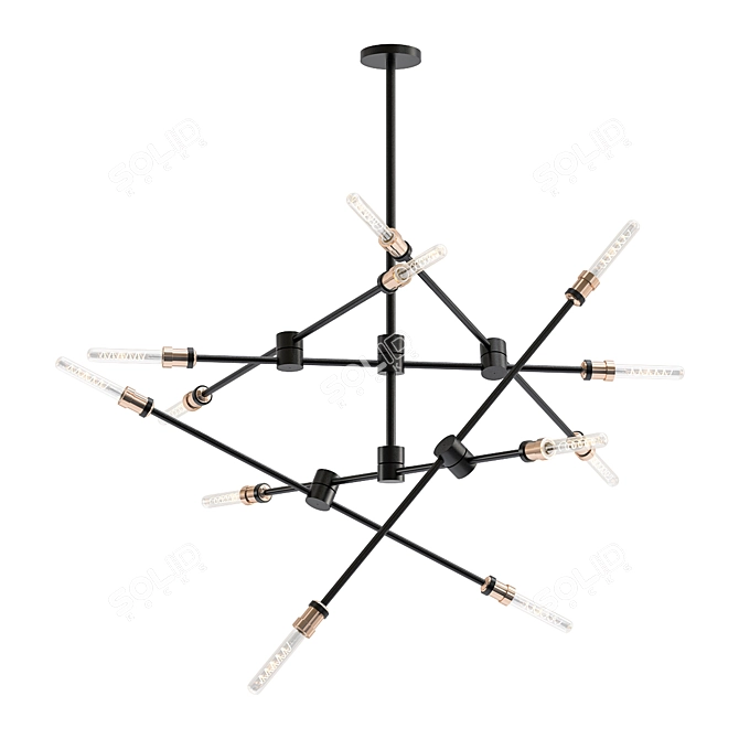 Circa Pendant Light: 12 Head Chandelier 3D model image 1