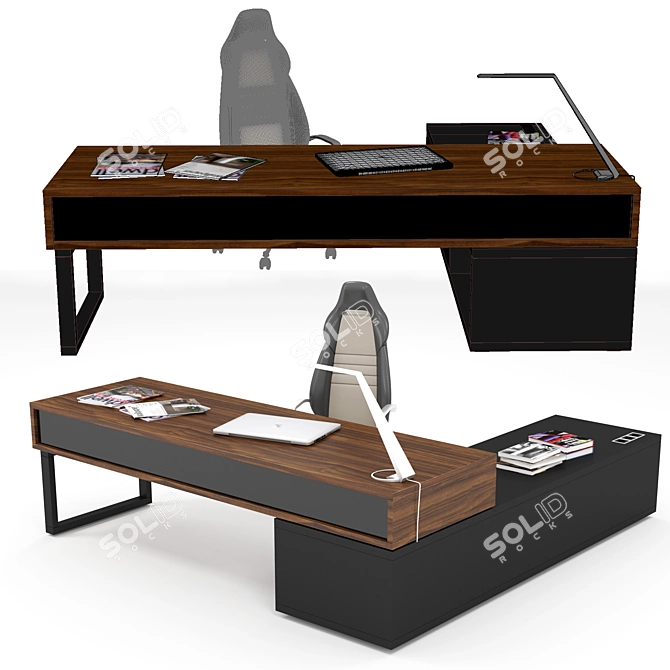 ERSA Office Table - Stylish and Spacious 3D model image 2