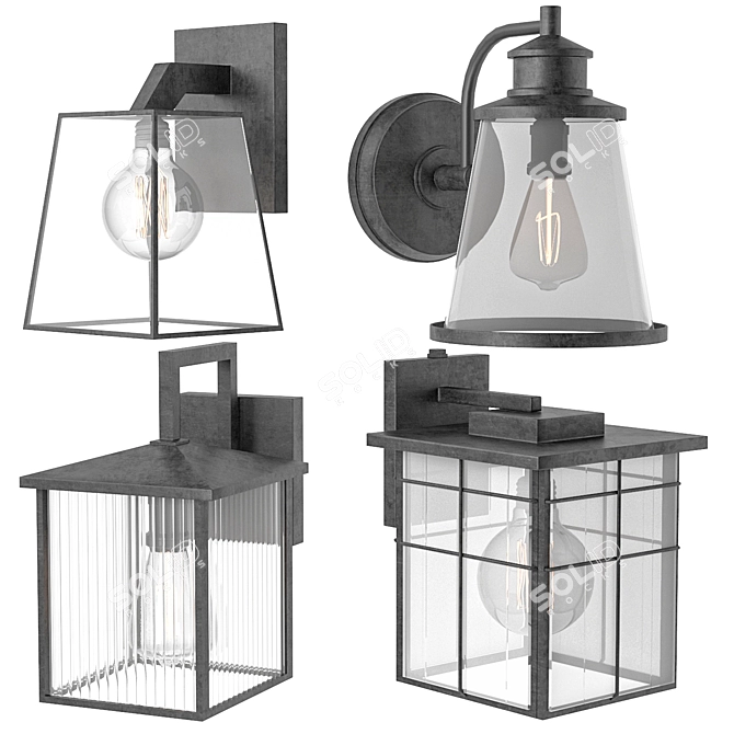 Industrial Lighting Set - V-ray Compatible 3D model image 1