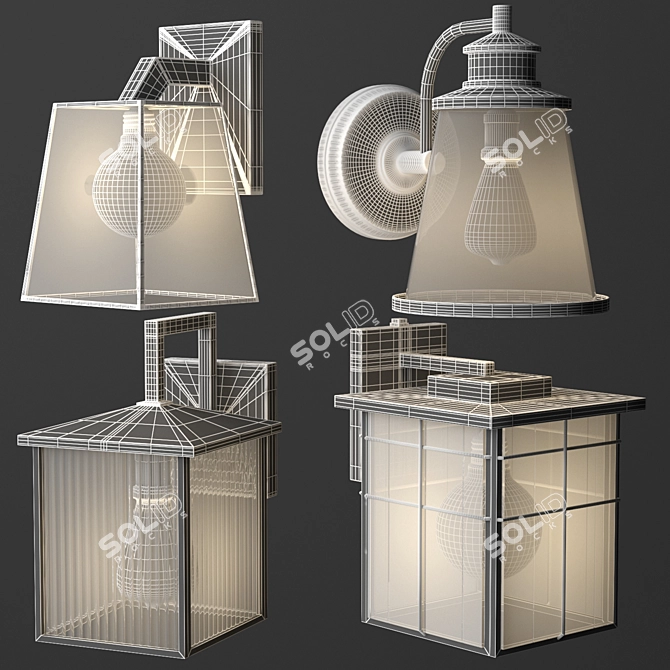 Industrial Lighting Set - V-ray Compatible 3D model image 3