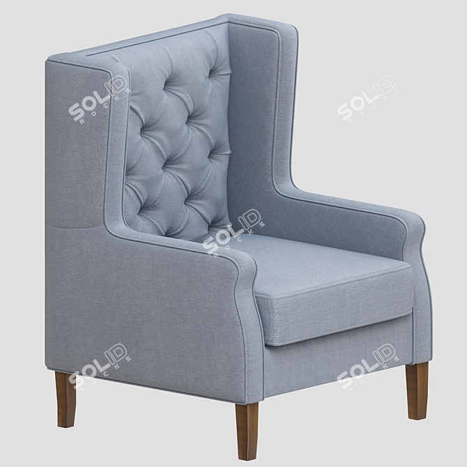 Elegant Madison Park Lounge Chair 3D model image 3