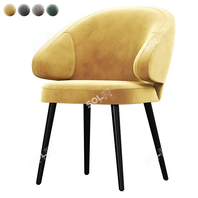 Modern Deephouse Bilbao Chair 3D model image 1