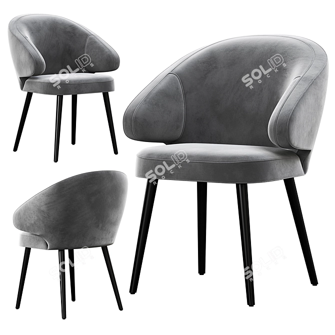 Modern Deephouse Bilbao Chair 3D model image 2