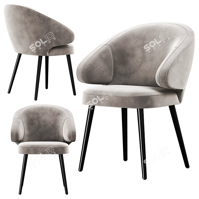 Modern Deephouse Bilbao Chair 3D model image 3