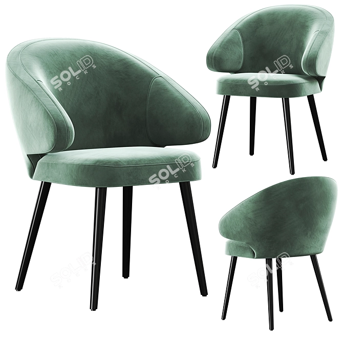 Modern Deephouse Bilbao Chair 3D model image 4