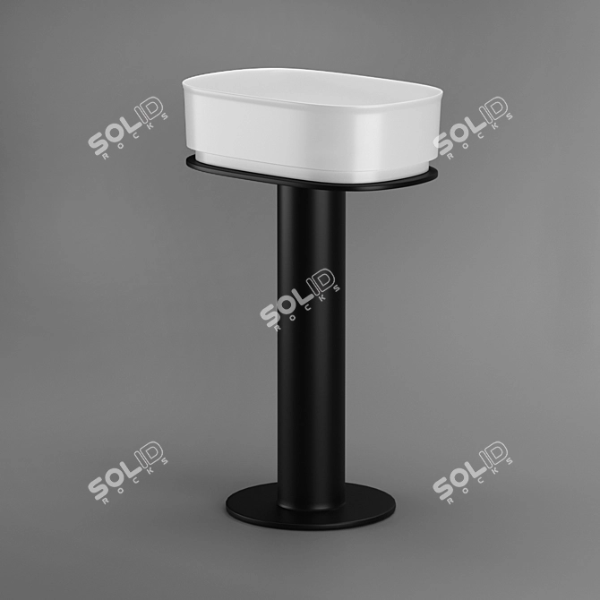 Agape Immersion Washbasin & Column 3D model image 3