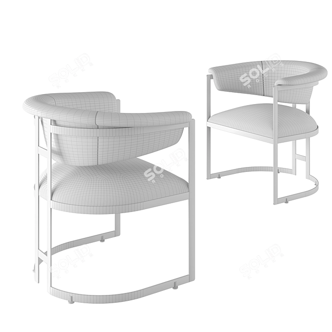 Anouka Hamilton Conte Chair: Elegant and Comfortable 3D model image 5