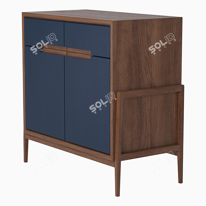 Compact COMO Chest of Drawers, 80x40x78 cm 3D model image 4