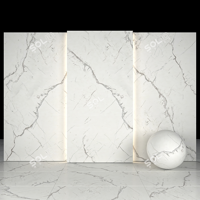 8 Texture Armonia Marble Slabs 3D model image 1