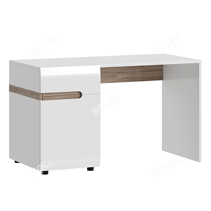 Minimalist Linate Writing Desk - Stylish and Functional 3D model image 1