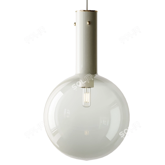 Elegant Sphaerae Pendant Light 3D model image 2