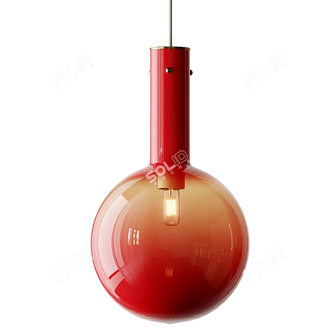 Elegant Sphaerae Pendant Light 3D model image 4