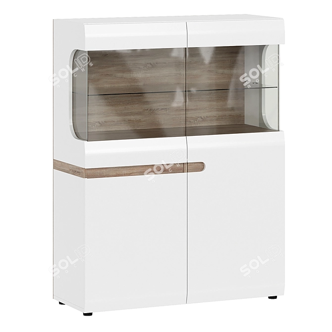Linate Showcase Wardrobe 3D model image 1