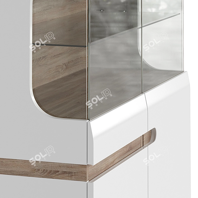 Linate Showcase Wardrobe 3D model image 3