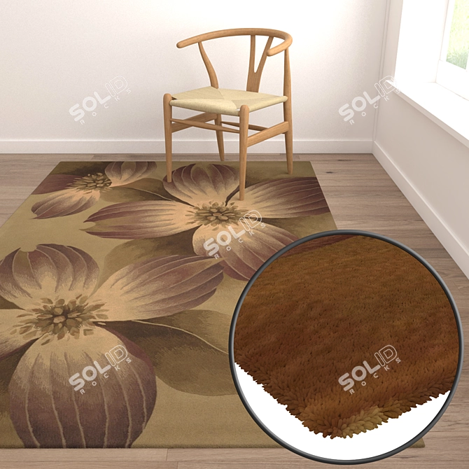  Versatile High-Quality Carpet Set 3D model image 5