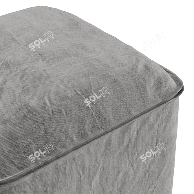 Linea Zerina Pouffe: Compact and Stylish Ottoman 3D model image 3