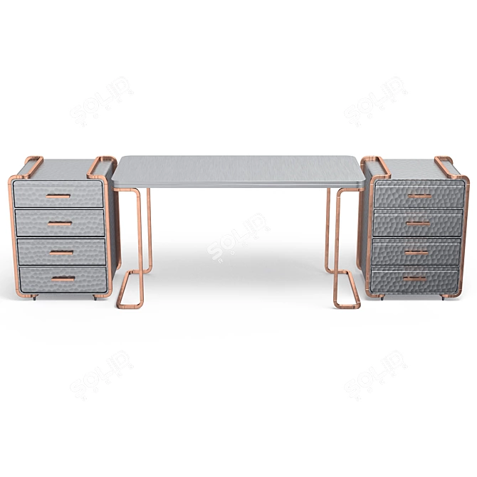 Modern Office Table 3D model image 4