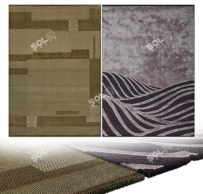 Elegant Interior Carpets 3D model image 2