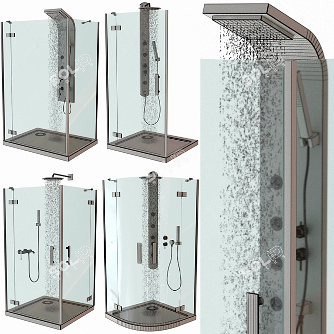 Ravak SmartLine Shower Set 3D model image 5