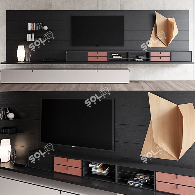 Poliform Quid: Sleek Living Room Set 3D model image 1