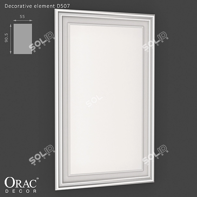 Orac Decor D507: Stylish Wall Panel 3D model image 1